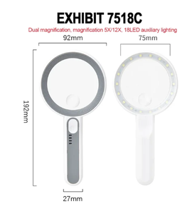 <span class=keywords><strong>Loupe</strong></span> portative rechargeable 30X avec 3 modes d'éclairage LED, lentille HD portable <span class=keywords><strong>pour</strong></span> la <span class=keywords><strong>lecture</strong></span>, la réparation et l'inspection des seniors - Product Image 4