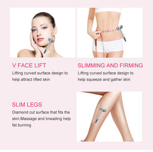 Rouleau de massage 3D complet en alliage de zinc pour le visage, les bras, la taille et les jambes – Outil de pétrissage amincissant - Product Image 3