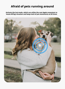Localizador <span class=keywords><strong>GPS</strong></span> Bluetooth Find My |   Dispositivo Antipérdida de Plástico Impermeable Compatible con AirTag para la Seguridad de Mascotas, iOS/Android, 1 Año de Batería - Product Image 6