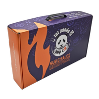 Boîte d'expédition personnalisée en gros avec logo, poignée et insert, toutes tailles