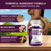 Capsules de Maca OEM ODM, complément alimentaire naturel végétalien pour hommes, antioxydant et pour l'agrandissement des fesses et des hanches