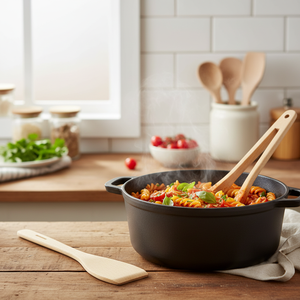 Resistente 30 cm pinze da cucina in legno manico lungo eco-friendly in legno di faggio cucchiaio da cucina per uso domestico cucina grande per pentola agitazione - Product Image 3