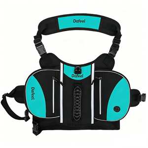 Custom Logo Dog Harness Backpack Breathable Mesh Waterproof Nylon Storage Backpack for Small Medium Large Dogs - Product Image 1