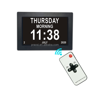 Pros-reloj Digital con alarma de día, dispositivo con pantalla <span class=keywords><strong>IPS</strong></span> de 8 pulgadas, con 3 recordatorios de medicina, extragrande, con fecha de día no acortada, para el mes y la asma - Product Image 5
