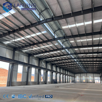 Bâtiment à ossature métallique pour zones de production industrielle