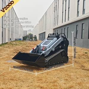 Mini-chargeuse compacte sur chenilles V2000, capacité de charge 1500 kg |   Moteur Cummins certifié EPA avec garantie d'un an - Product Image 3