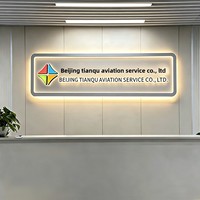 Letreros Luminosos de Acrílico con LED Personalizados para Uso en Interiores, Áreas de Recepción de Empresas, Fondos de Pared con Imágenes, Colgantes
