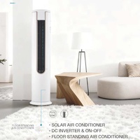 Climatiseur solaire split hybride DC/AC avec compresseur à inversion, moteur et pompe 12000-24000 BTU hors réseau pour usage domestique et hôtelier
