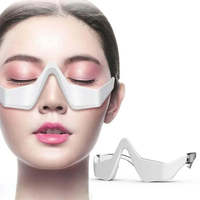 Masseur oculaire rechargeable 3D Relax Reduce Eye EMS avec lumière rouge pour les poches sous les yeux, anti-âge