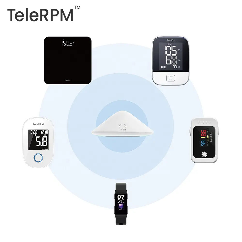 يغطي حل المعدات الطبية بالبلوتوث TeleRPM أجهزة مراقبة ضغط الدم لمساعدة عملائنا في الدقيقة/RTM/CCM على النمو
