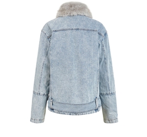 Giacca a vento Casual invernale Plus Size <span class=keywords><strong>cappotto</strong></span> in Shearling di lana da <span class=keywords><strong>uomo</strong></span> con logo personalizzato <span class=keywords><strong>Cashmere</strong></span> lunga giacca di jeans in Denim da <span class=keywords><strong>uomo</strong></span> - Product Image 6