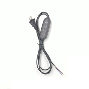 Câble de minuterie, connecteur de câble, fil dimmable, prise US-EU, support de lampe en sel de l'Himalaya, alimentation électrique, câble avec interrupteur de gradation - Product Image 2