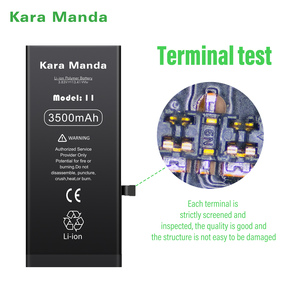 Kara Manda Accesorios para teléfonos móviles 3110mAh 3550mAh Baterías de repuesto para <span class=keywords><strong>iPhone</strong></span> <span class=keywords><strong>11</strong></span> Batería de alta capacidad - Product Image 3