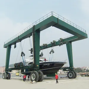 10 Ton 20 Ton 25 Ton 30 Ton Small Hydraulic Boat Lifting Hoist Gantry Crane Price For Sale