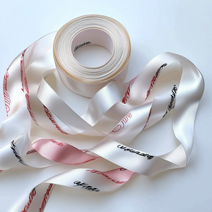 Cintas de Satén y Grosgrain Ecológicas Personalizadas de Fábrica con Logotipo en Relieve 3D para Regalos (Personalizables) - Product Image 4