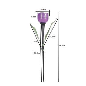 ไฟสวนโซลาร์เซลล์รูปดอกทิวลิป Hejia รุ่น HJ044 สำหรับตกแต่งภูมิทัศน์กลางแจ้ง ทำจากพลาสติก เสียบลงดินได้ - Product Image 3