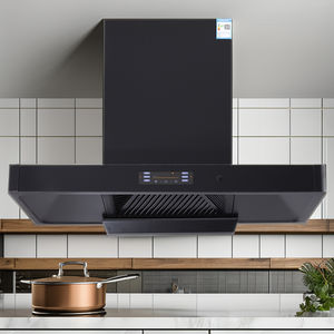 Duvara monte davlumbaz mutfak hava çıkarıcı elektrikli kurulum baca duman ses kontrolü ev otel - Product Image 6