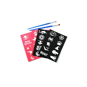 Fashionable Reusable Self-Adhesive Drawing Stencils Various Stylish Designs for Art and Crafts