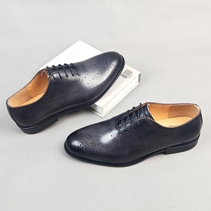Chaussures pour hommes en cuir véritable à lacets, bout rond, respirantes, absorbant la transpiration, doublure en cuir de vachette, vente chaude transfrontalière d'été - Product Image 3