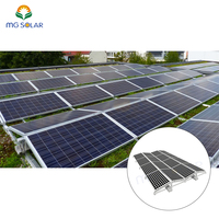 Système de montage solaire pour toit plat, orientation est-ouest, système de fixation personnalisé, système de montage solaire sur mesure