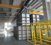 Réservoir de stockage en polypropylène naturelle, stockage avec galvanoplastie pour produits chimiques, anodiser et laver