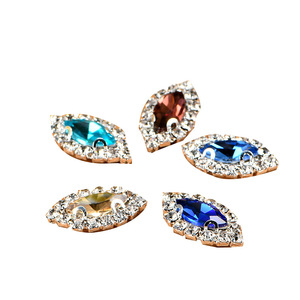 Piedras de Cristal Navette con Base Plateada de 12 Facetas para Manualidades, Vestidos de Novia y Accesorios de Ropa - Product Image 5