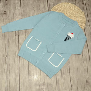 Suéteres de Moda para Niños con Cuello Redondo y Botones, con Bolsillos, de Fábrica en Guangzhou - Product Image 2