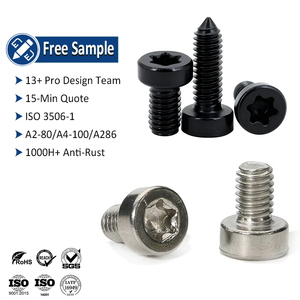 Viti a testa bassa <span class=keywords><strong>Torx</strong></span> TX metriche ISO 14580 M3-M6 in acciaio inossidabile A2 con testa a tazza per macchine - Product Image 1
