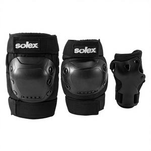 Équipement de protection en polyester pour enfants et adultes pour la sécurité des genoux et des coudes dans le skateboard, la trottinette et les sports à roulettes - Product Image 1