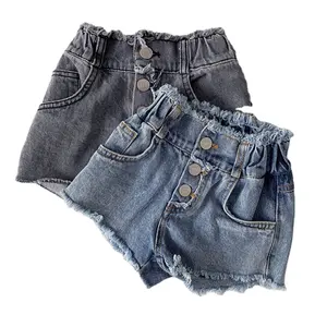 43350022D1336 Nieuwe Collectie Baby Baby Meisjes Denim Shorts Lente Zomer Katoen Mode Kinderen Shorts Casual Outfit