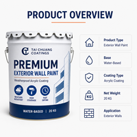 Peinture murale extérieure au latex TC pour façades de bâtiments et rénovation de maisons Couleurs et emballages personnalisés