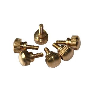 <strong>M3</strong> M4 M5 M6 M8 M10 Flat Round Head Brass Knurled Thumb Step <strong>Screw</strong> - Product Image 2