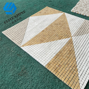 Azulejo de mosaico Waterjet de mármol moderno <span class=keywords><strong>Parquet</strong></span> de 10mm para paredes interiores para apartamentos <span class=keywords><strong>Precio</strong></span> por metro cuadrado Gráfico disponible - Product Image 1