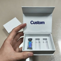 Étiquettes et boîtes en papier personnalisées pour flacons de 3 ml, 5 ml, 10 ml, ensemble d'emballage pour flacons rechargeables