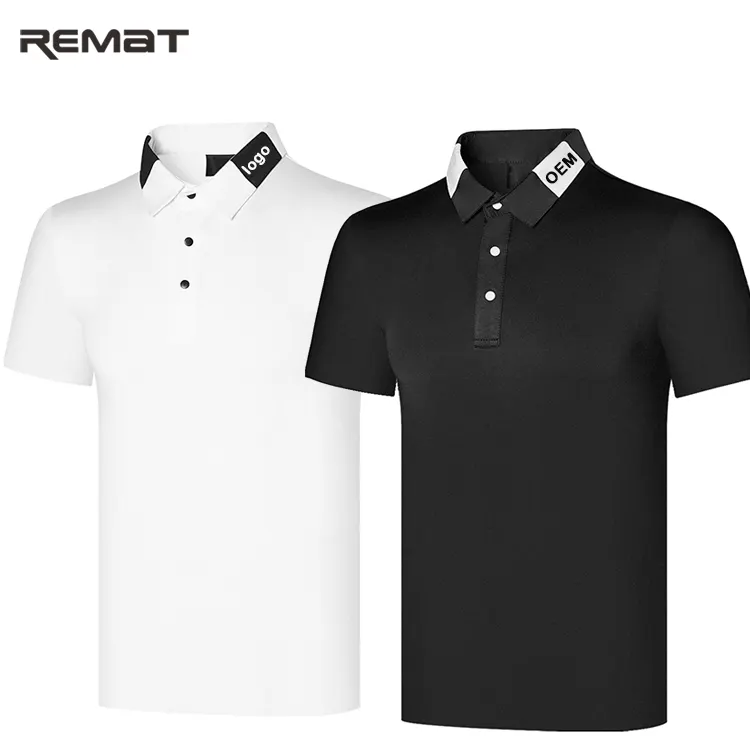 Custom Logo Mannen Golf Apparels Business Sneldrogende Polo Shirt