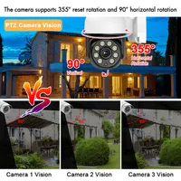Caméra Cctv à Vision nocturne en couleur 8mp, conversation bidirectionnelle, suivi automatique, caméra de sécurité Ptz Speed Dome, système de caméra