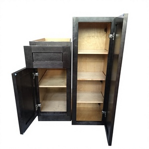 Novedoso Gabinete de Cocina de Madera Maciza con Despensa, Estilo Moderno Personalizado Curvo de 2 Puertas - Product Image 6