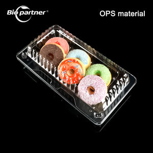 Envase Desechable Transparente de Plástico BOPS OPS PS, Caja Blister para Frutas, Verduras, Postres, Pasteles, Contenedor Tipo Concha para Ensalada de Frutas - Product Image 1