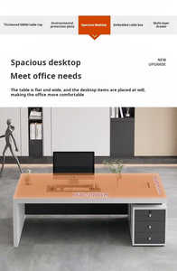 Meja Kantor Desain Modern Putih Meja Staf Furnitur Kantor Kayu Klasik <span class=keywords><strong>Workstation</strong></span> - Product Image 3
