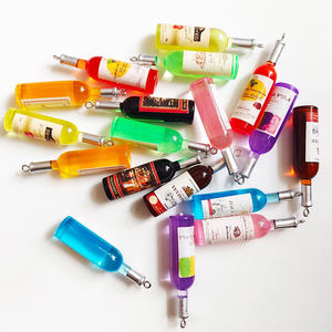 <span class=keywords><strong>SOJI</strong></span> - Colgante de Resina Multicolor en Forma de Botella de Vino, 52*12mm, para Pulseras, Llaveros, Regalos de Fiesta, Fabricación de Joyería - Product Image 5