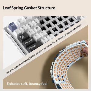 102 Keys Tri-Mode Mechanical <strong>Keyboard</strong> with Screen, RGB Wireless Gaming <strong>Keyboard</strong>, Creamy Mahjong Sound - Product Image 5