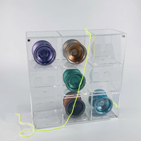 Estante de exhibición multiusos de acrílico personalizado para Yoyo con cubierta magnética