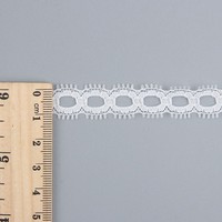 Ruban en dentelle tricotée écologique de fabrication professionnelle, largeur 1,5 cm, fil de nylon pour textiles de maison et vêtements