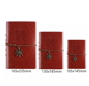 Carnet Spirale Rétro MAD05 – Journal en Cuir PU Ancre <span class=keywords><strong>Pirate</strong></span> – Papeterie Feuilleuse – Cadeau – Journal de <span class=keywords><strong>Voyage</strong></span> - Product Image 2