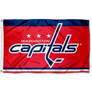 גבוהה באיכות NHL דגל מותאם אישית מודפס 3x5ft 100% פוליאסטר כפול צדדי וושינגטון קפיטלס דגל