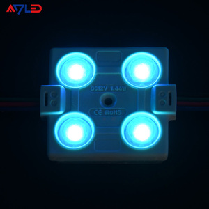 ป้ายโฆษณากลางแจ้งแบบ LED RGB พิกเซล โมดูล 12V SMD5050 4 เลนส์ โมดูล LED 1.44W IP67 160 °   ไฟส่องสว่างสำหรับกล่องไฟกันน้ำ - Product Image 6