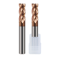 Fraise en Bout CNC à 4 Flûtes en Acier au Tungstène, Carrée et à Nez Rond, Fraise Unique en Carbure, Diamètre de Queue 8mm, Fraise en Bout en Carbure Personnalisée