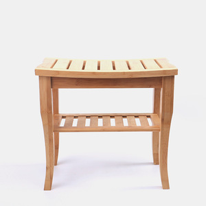 <b>Bathroom</b> storage shelf, bamboo shoe changing <b>stool</b>, multi-purpose, simple, home daily use <b>stool</b>, mildew resistant bamboo <b>stool</b> - Product Image 2