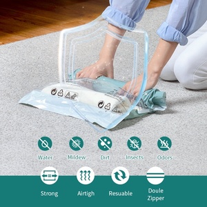 Sacchetti <span class=keywords><strong>Sottovuoto</strong></span> Arrotolabili Salvaspazio di Alta Qualità, Sacchetti Pieghevoli <span class=keywords><strong>per</strong></span> Viaggio e Conservazione di Vestiti - Product Image 4