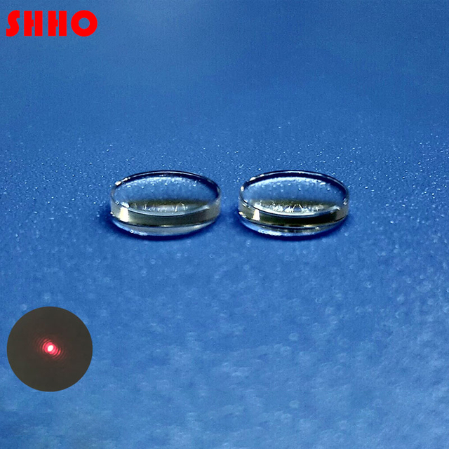 High Quality AR Coated Diameter 10mm FL 16.7mm Glass Aspherical Lens Laser Focusing Lens Optical Lenses Customizable Coating